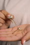 Heliophilia Silver Pendientes de Oro con Recubrimiento de Laca
